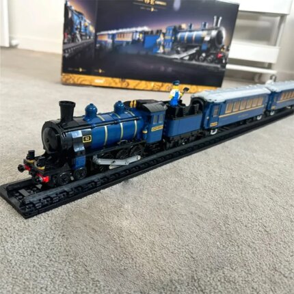 Technical City Trains The Orient Express Train Building Blocks Anniversary Luxury Train Brick Model Festival Party Gifts